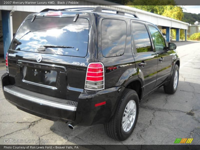 Black / Pebble 2007 Mercury Mariner Luxury 4WD