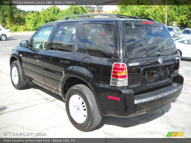 Black / Pebble 2007 Mercury Mariner Luxury 4WD