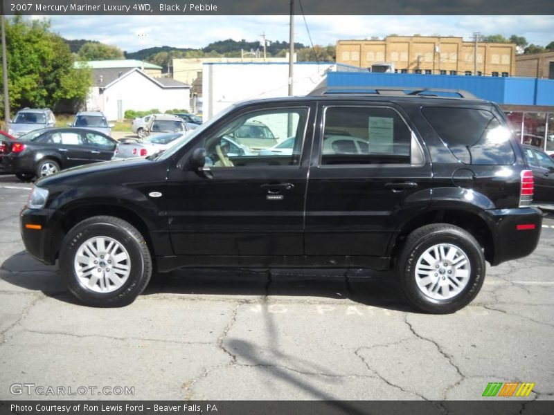 Black / Pebble 2007 Mercury Mariner Luxury 4WD