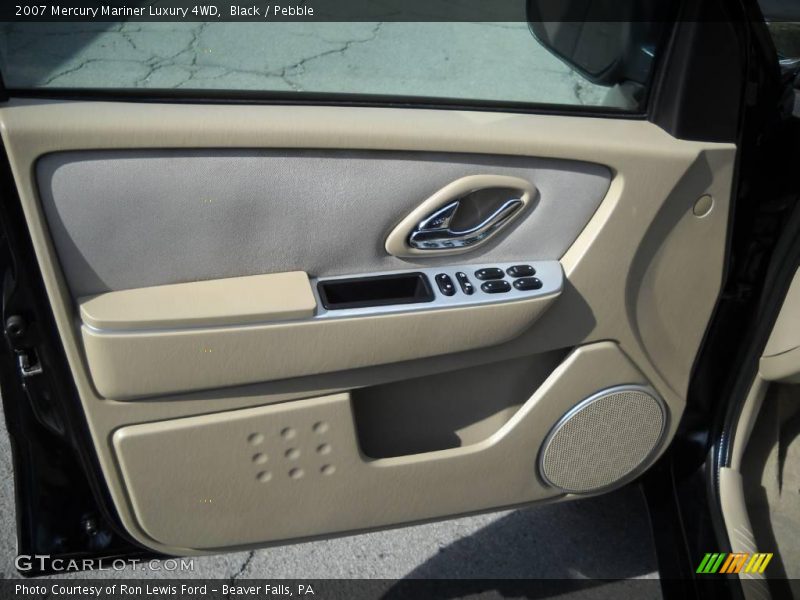 Black / Pebble 2007 Mercury Mariner Luxury 4WD