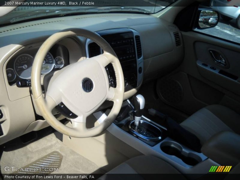 Black / Pebble 2007 Mercury Mariner Luxury 4WD