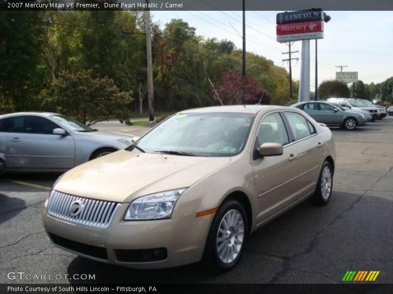 Dune Pearl Metallic / Camel 2007 Mercury Milan V6 Premier