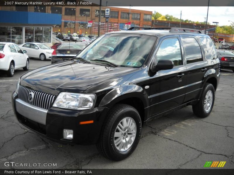 Black / Pebble 2007 Mercury Mariner Luxury 4WD
