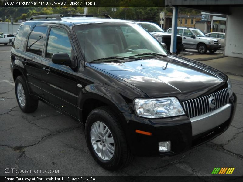 Black / Pebble 2007 Mercury Mariner Luxury 4WD
