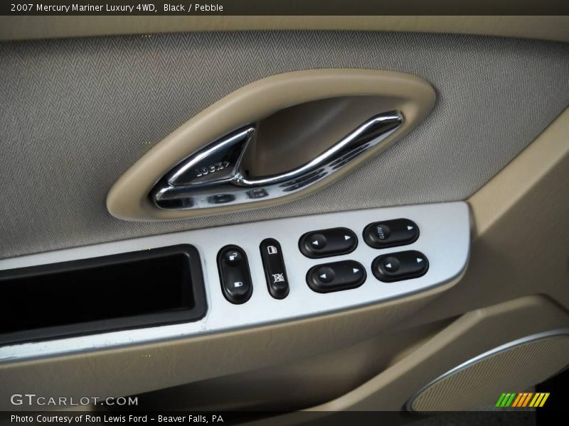 Black / Pebble 2007 Mercury Mariner Luxury 4WD