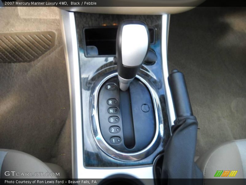 Black / Pebble 2007 Mercury Mariner Luxury 4WD