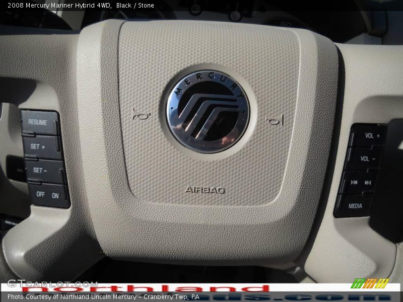 Black / Stone 2008 Mercury Mariner Hybrid 4WD
