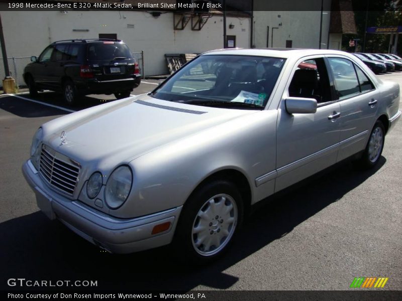 Brilliant Silver Metallic / Black 1998 Mercedes-Benz E 320 4Matic Sedan