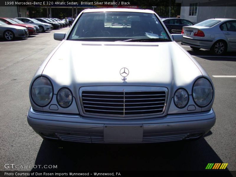 Brilliant Silver Metallic / Black 1998 Mercedes-Benz E 320 4Matic Sedan