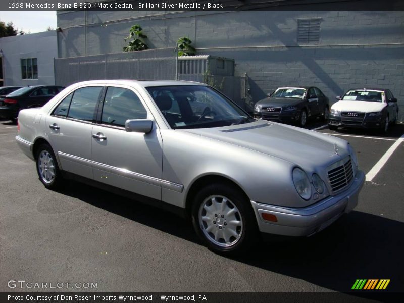 Brilliant Silver Metallic / Black 1998 Mercedes-Benz E 320 4Matic Sedan