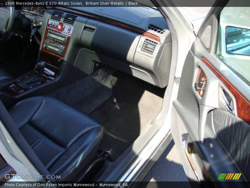 Brilliant Silver Metallic / Black 1998 Mercedes-Benz E 320 4Matic Sedan
