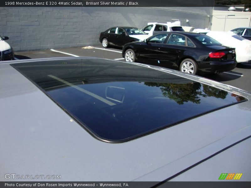 Brilliant Silver Metallic / Black 1998 Mercedes-Benz E 320 4Matic Sedan