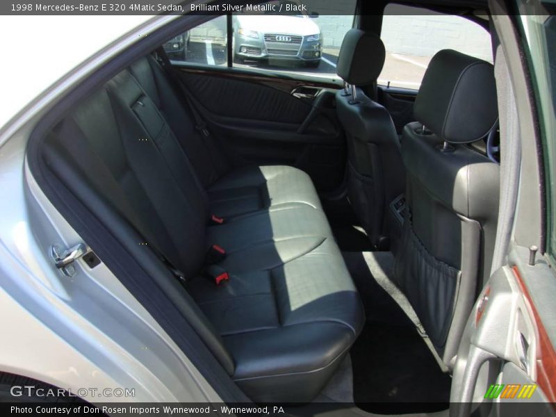 Brilliant Silver Metallic / Black 1998 Mercedes-Benz E 320 4Matic Sedan