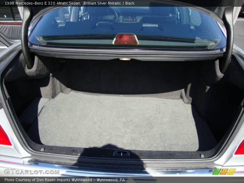 Brilliant Silver Metallic / Black 1998 Mercedes-Benz E 320 4Matic Sedan