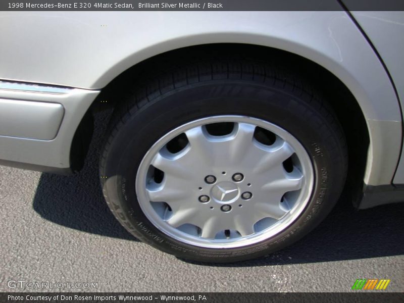 Brilliant Silver Metallic / Black 1998 Mercedes-Benz E 320 4Matic Sedan