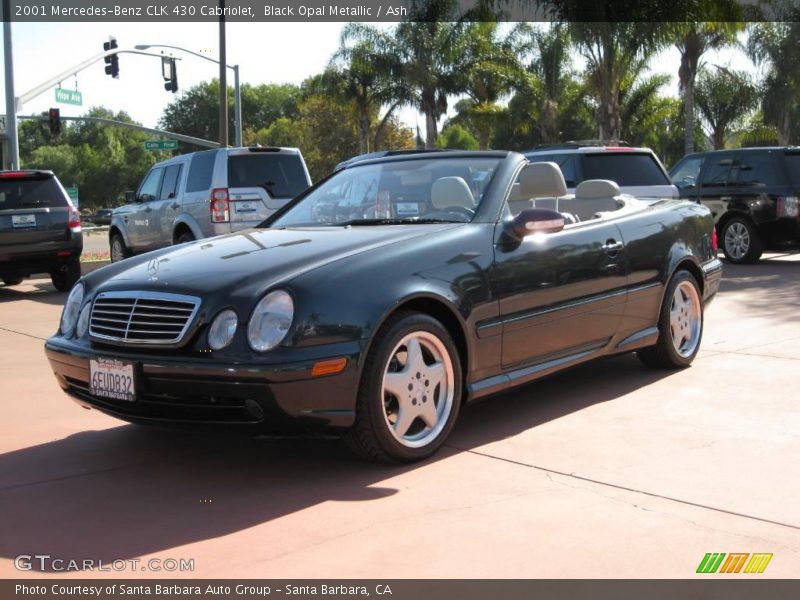 Black Opal Metallic / Ash 2001 Mercedes-Benz CLK 430 Cabriolet