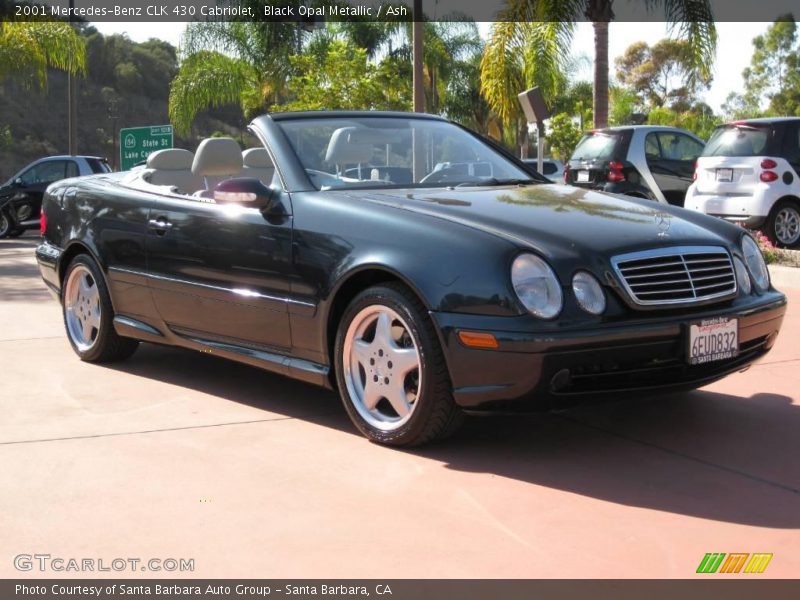 Black Opal Metallic / Ash 2001 Mercedes-Benz CLK 430 Cabriolet