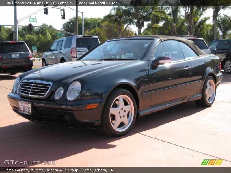 Black Opal Metallic / Ash 2001 Mercedes-Benz CLK 430 Cabriolet