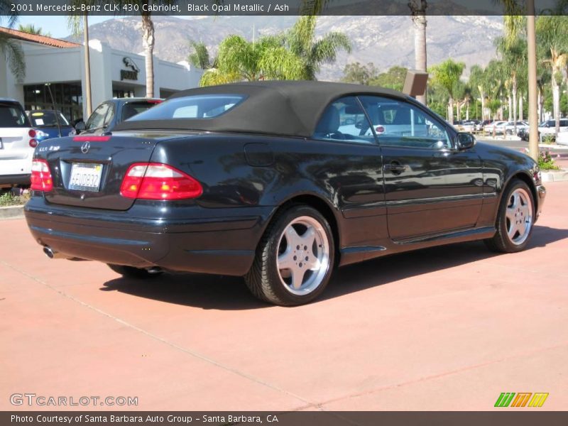 Black Opal Metallic / Ash 2001 Mercedes-Benz CLK 430 Cabriolet