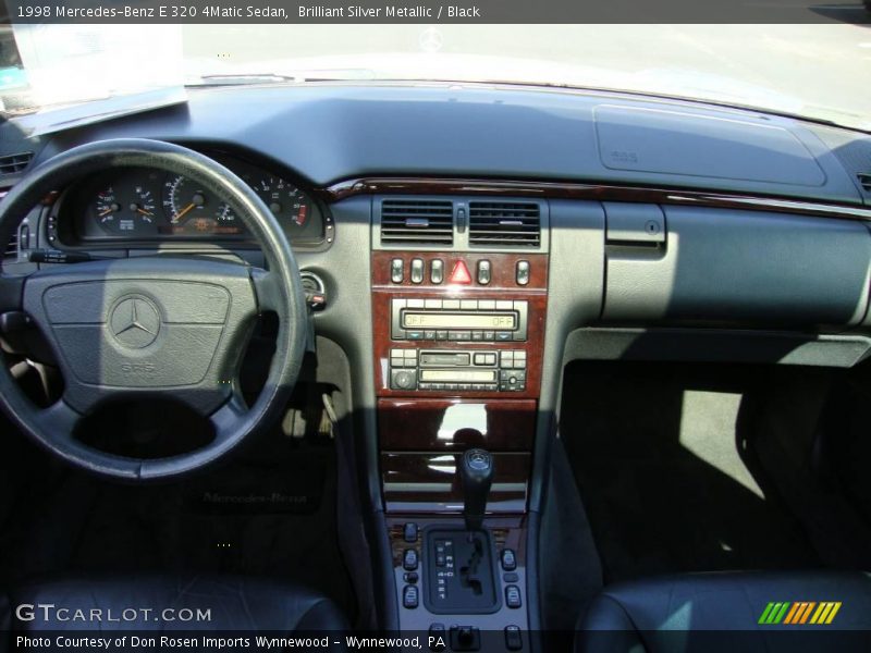 Brilliant Silver Metallic / Black 1998 Mercedes-Benz E 320 4Matic Sedan