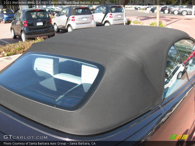 Black Opal Metallic / Ash 2001 Mercedes-Benz CLK 430 Cabriolet