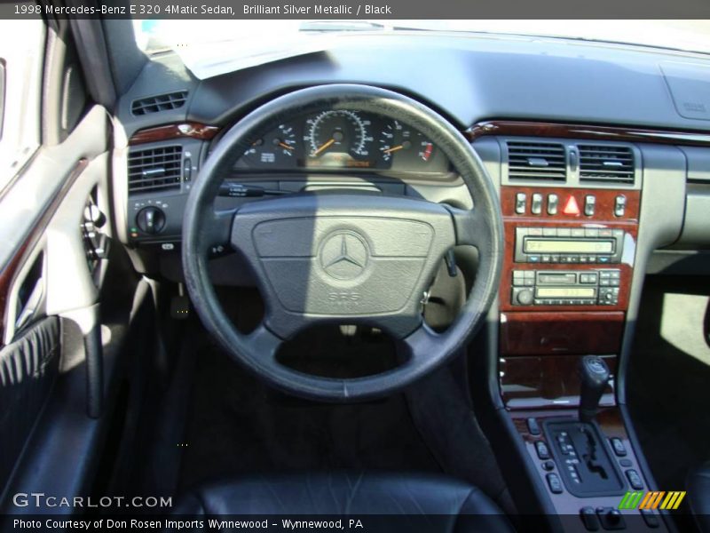 Brilliant Silver Metallic / Black 1998 Mercedes-Benz E 320 4Matic Sedan