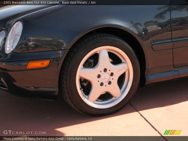 Black Opal Metallic / Ash 2001 Mercedes-Benz CLK 430 Cabriolet
