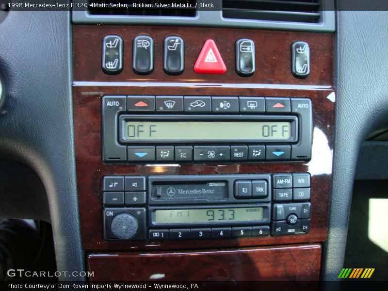 Brilliant Silver Metallic / Black 1998 Mercedes-Benz E 320 4Matic Sedan