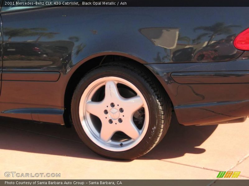 Black Opal Metallic / Ash 2001 Mercedes-Benz CLK 430 Cabriolet