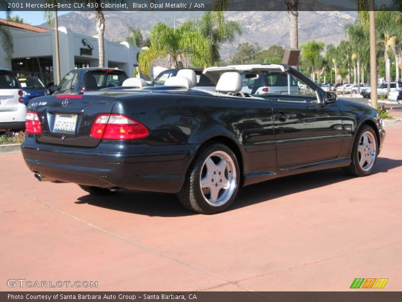 Black Opal Metallic / Ash 2001 Mercedes-Benz CLK 430 Cabriolet