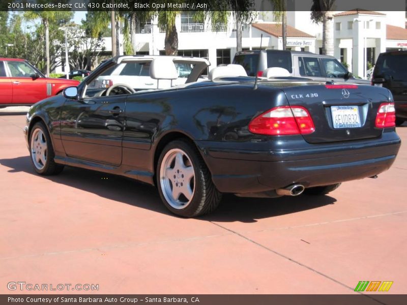 Black Opal Metallic / Ash 2001 Mercedes-Benz CLK 430 Cabriolet