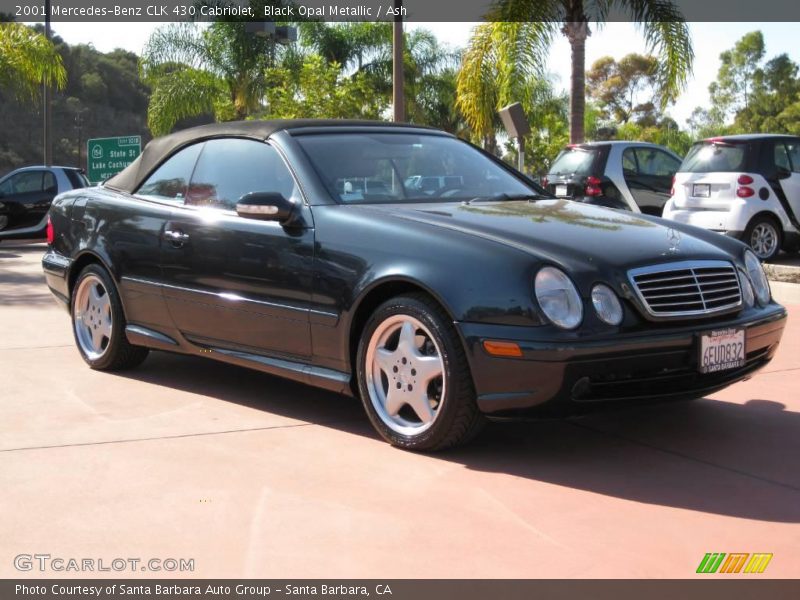 Black Opal Metallic / Ash 2001 Mercedes-Benz CLK 430 Cabriolet