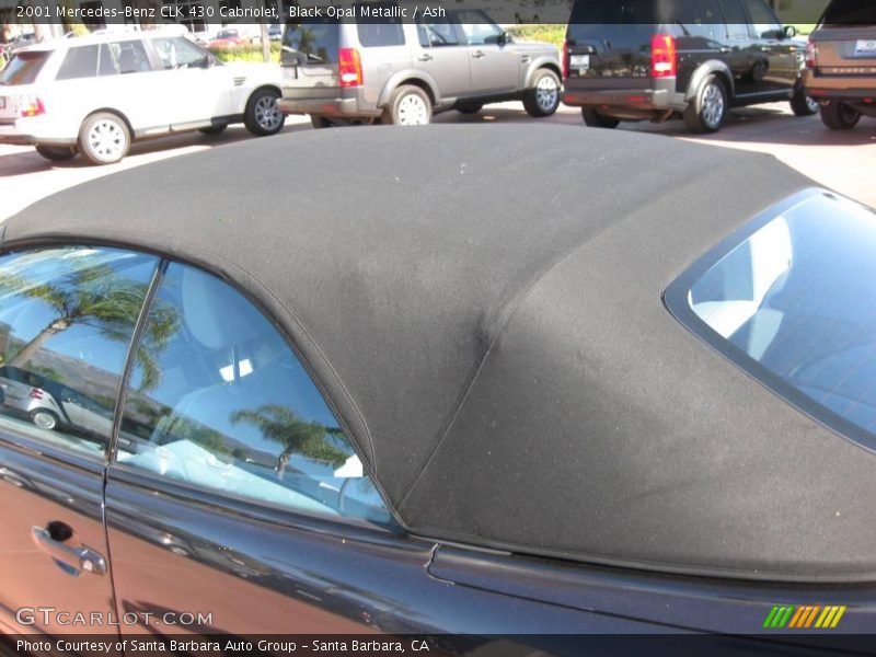 Black Opal Metallic / Ash 2001 Mercedes-Benz CLK 430 Cabriolet