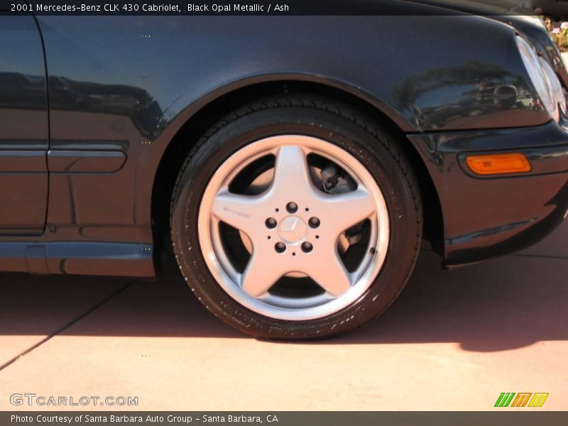 Black Opal Metallic / Ash 2001 Mercedes-Benz CLK 430 Cabriolet