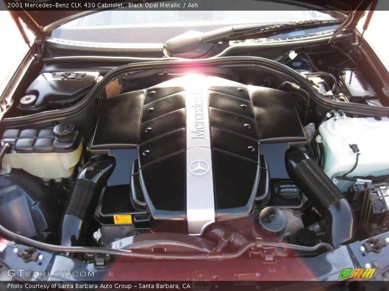 Black Opal Metallic / Ash 2001 Mercedes-Benz CLK 430 Cabriolet