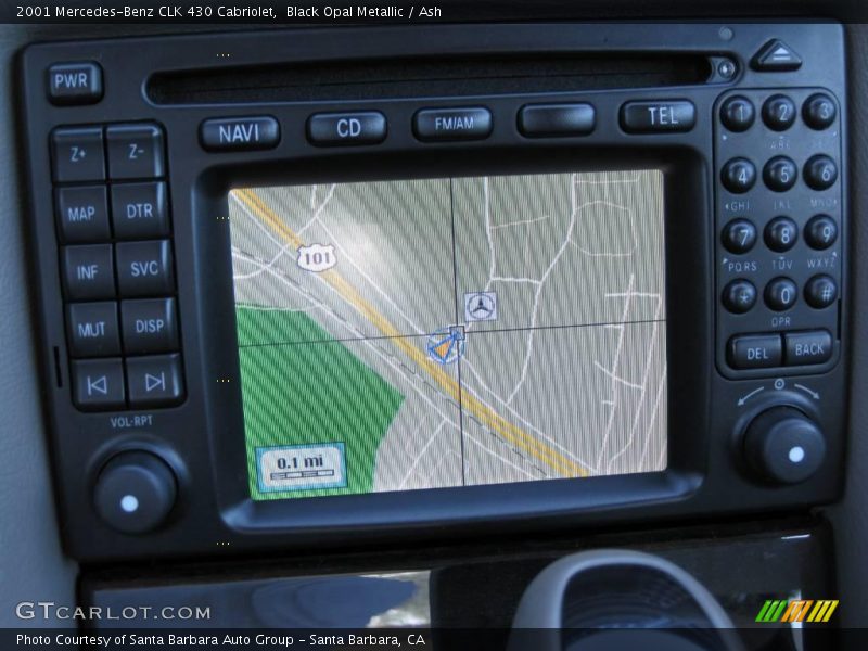 Black Opal Metallic / Ash 2001 Mercedes-Benz CLK 430 Cabriolet