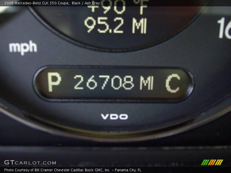 Black / Ash Grey 2008 Mercedes-Benz CLK 350 Coupe