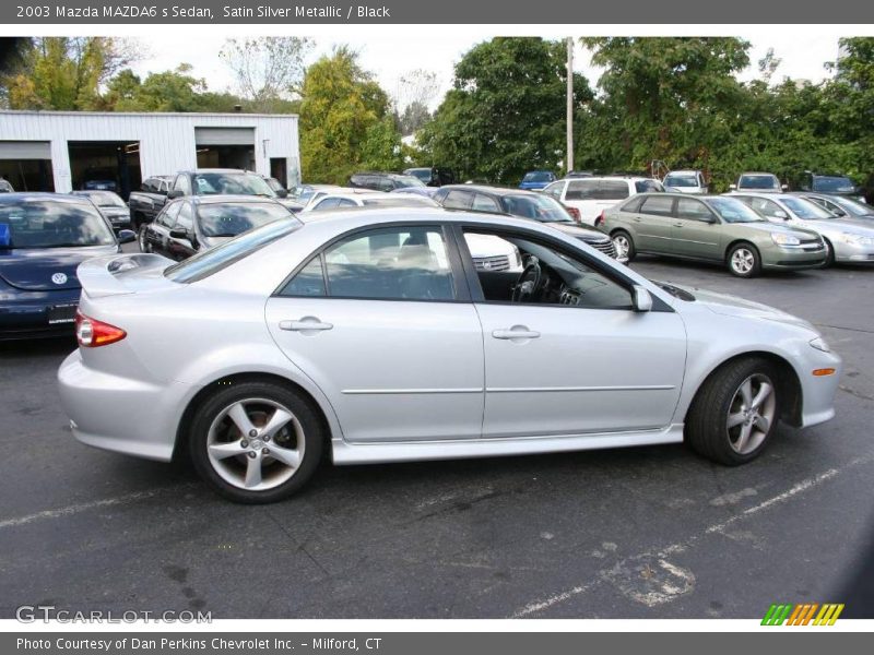 Satin Silver Metallic / Black 2003 Mazda MAZDA6 s Sedan