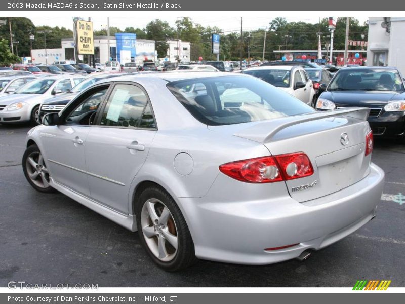 Satin Silver Metallic / Black 2003 Mazda MAZDA6 s Sedan