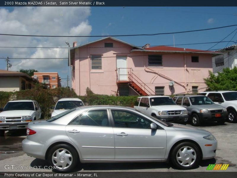 Satin Silver Metallic / Black 2003 Mazda MAZDA6 i Sedan