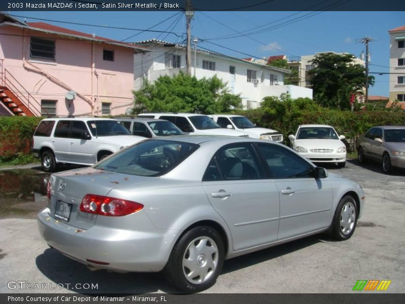 Satin Silver Metallic / Black 2003 Mazda MAZDA6 i Sedan