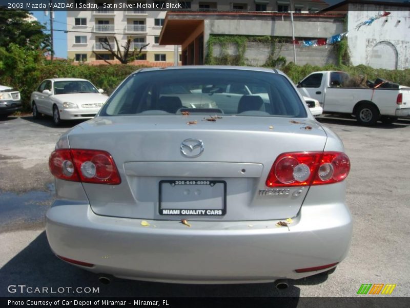 Satin Silver Metallic / Black 2003 Mazda MAZDA6 i Sedan