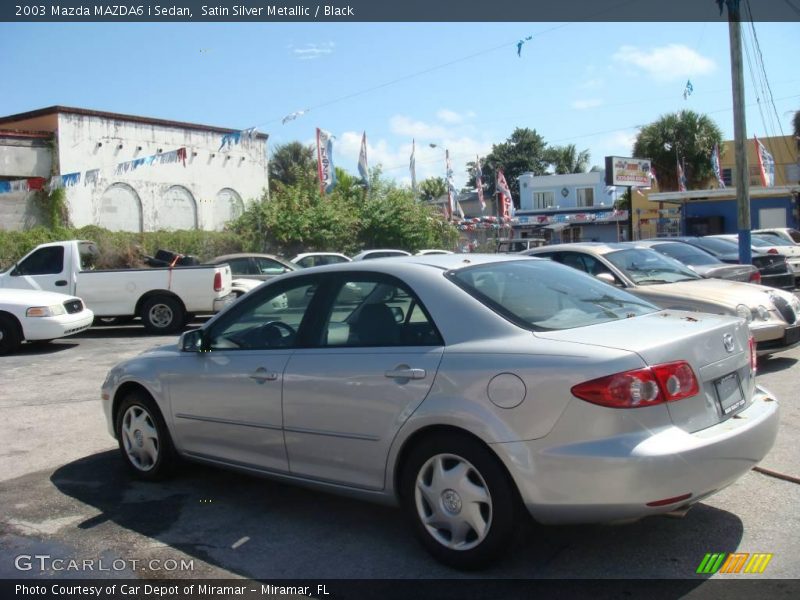 Satin Silver Metallic / Black 2003 Mazda MAZDA6 i Sedan