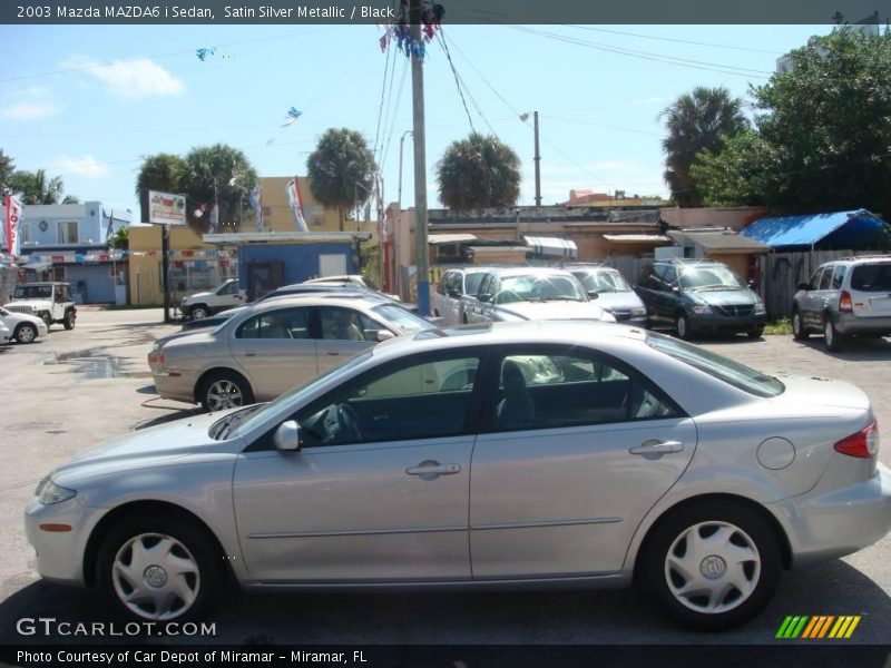 Satin Silver Metallic / Black 2003 Mazda MAZDA6 i Sedan