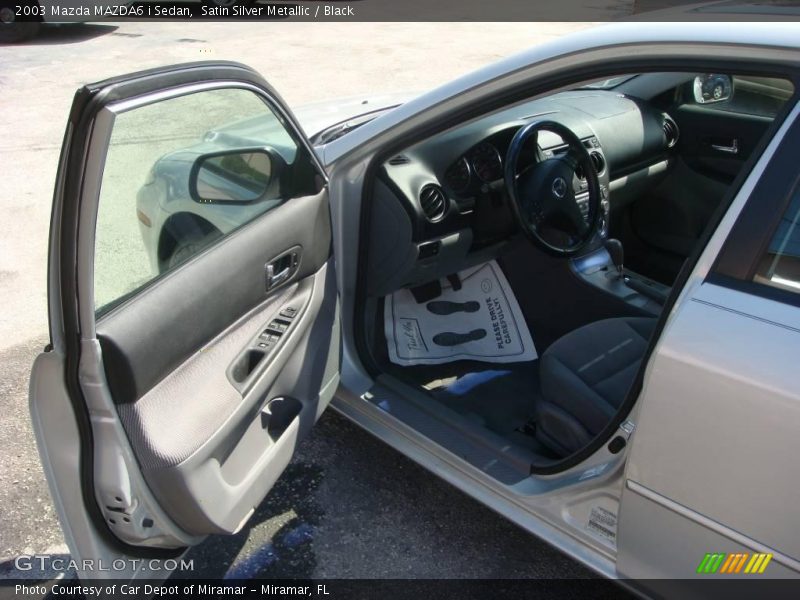 Satin Silver Metallic / Black 2003 Mazda MAZDA6 i Sedan