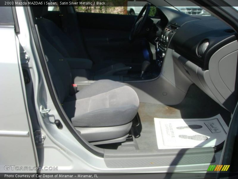 Satin Silver Metallic / Black 2003 Mazda MAZDA6 i Sedan