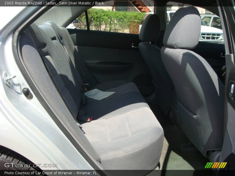 Satin Silver Metallic / Black 2003 Mazda MAZDA6 i Sedan