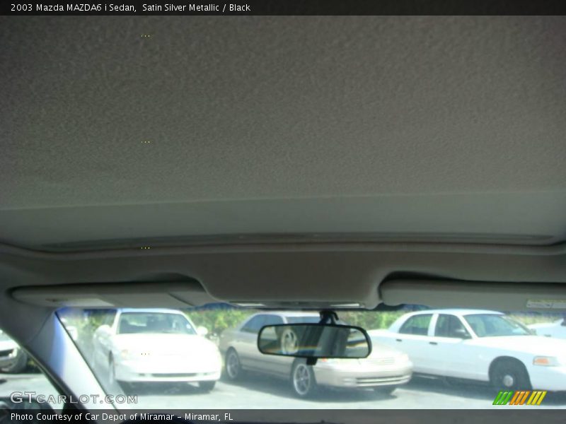 Satin Silver Metallic / Black 2003 Mazda MAZDA6 i Sedan