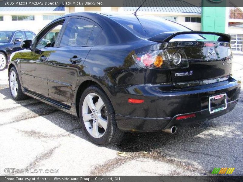 Black Mica / Black/Red 2005 Mazda MAZDA3 s Sedan