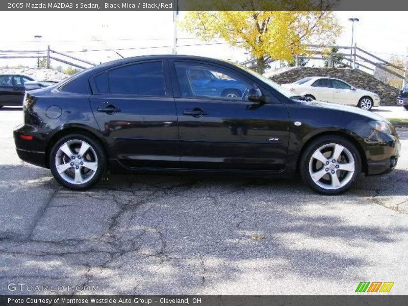 Black Mica / Black/Red 2005 Mazda MAZDA3 s Sedan